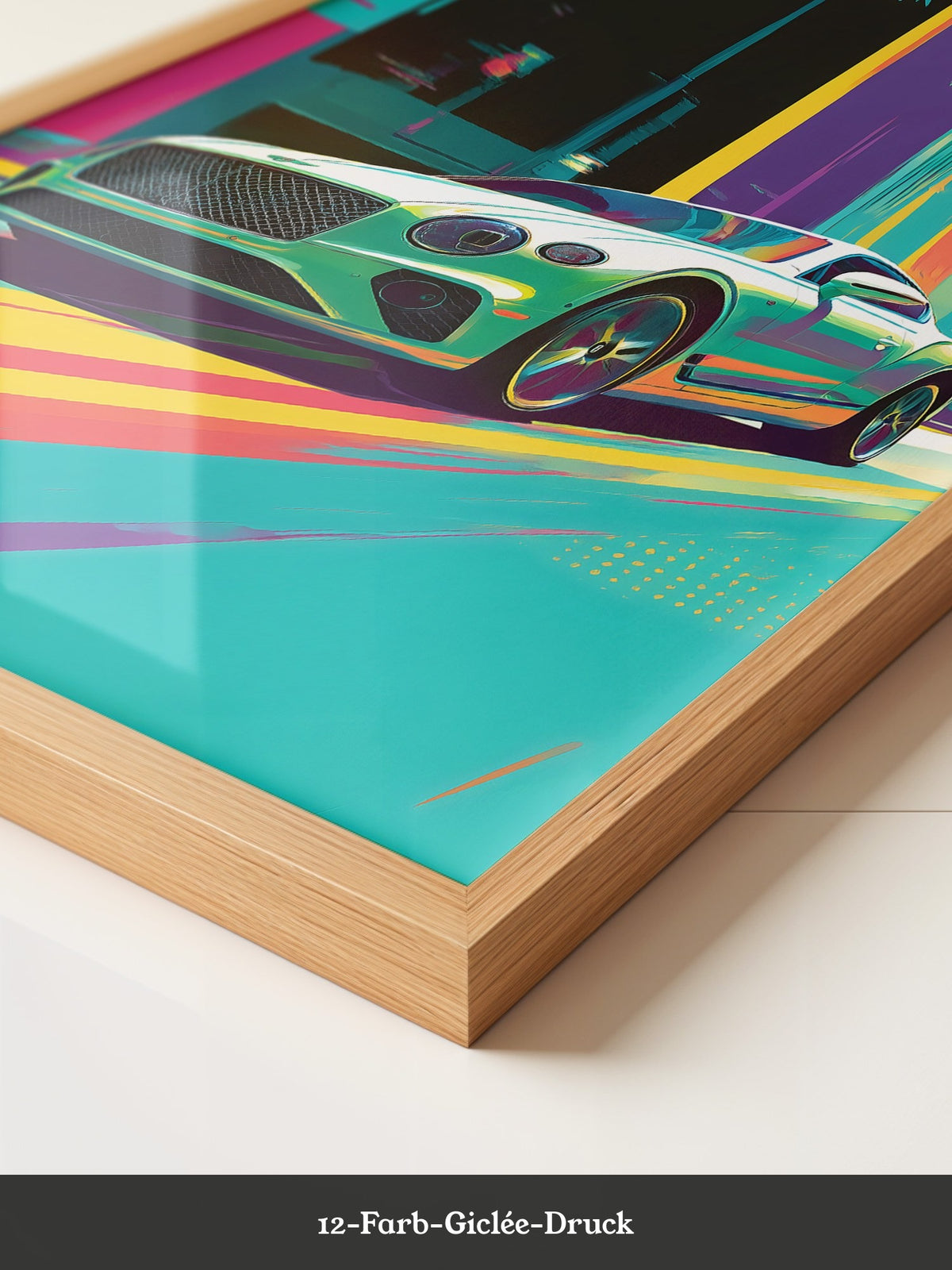 Sportwagen Pop Art Farbrausch