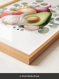 Avocado Stillleben Aquarell