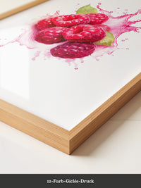 Himbeeren Spritzer Aquarell