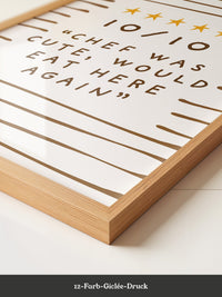 Sternebewertung Handlettering Braun