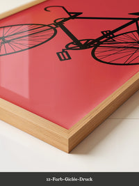 Fahrrad Grafik rot-schwarz