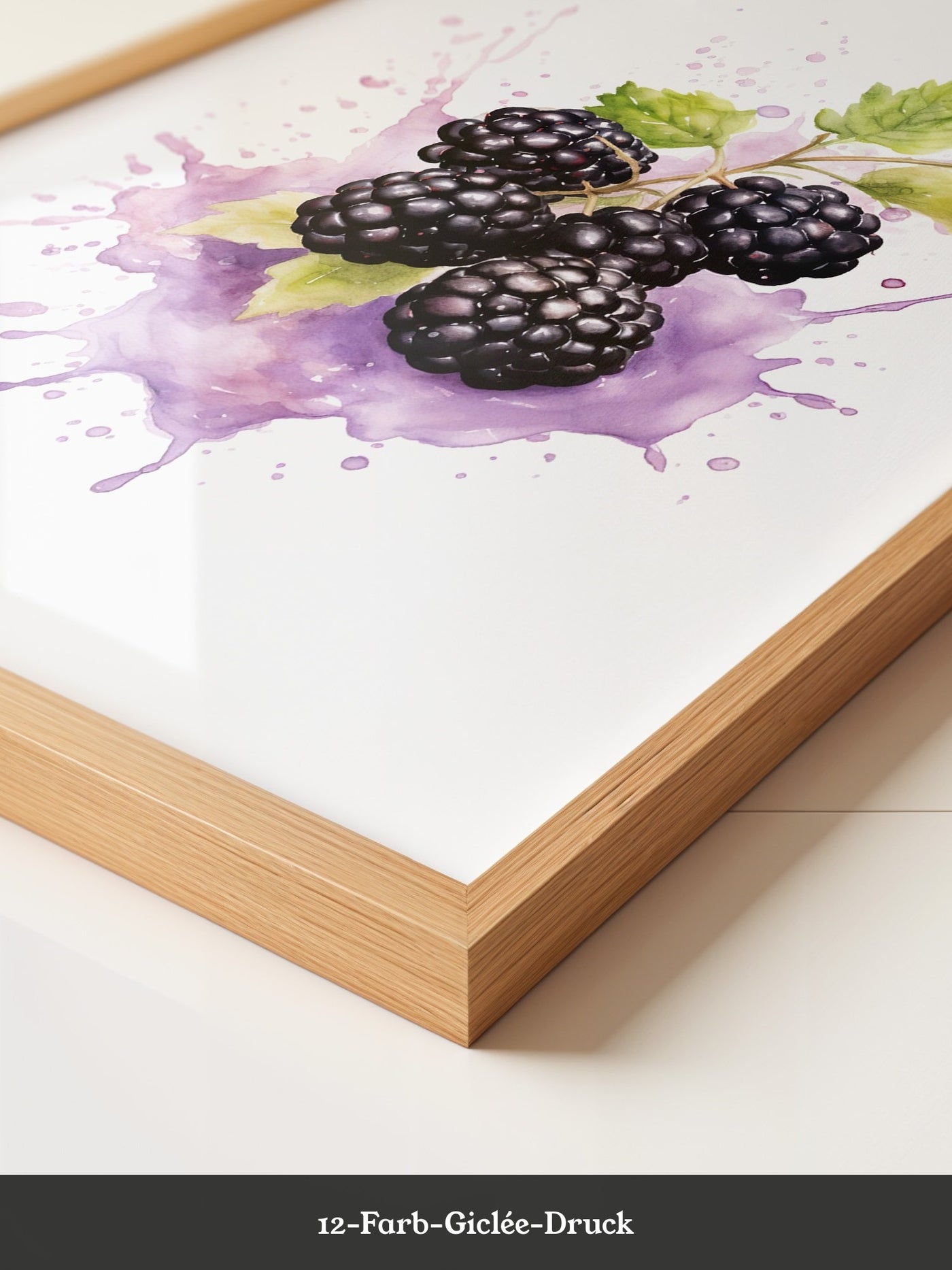 Brombeeren Aquarell Spritzer