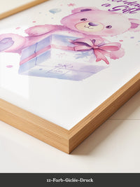 Rosa Teddy Pastell Geschenk