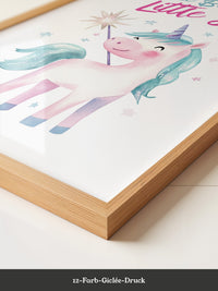 Einhorn Aquarell Zauberstern