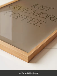 Kaffee Spruch Minimalistisch Braun