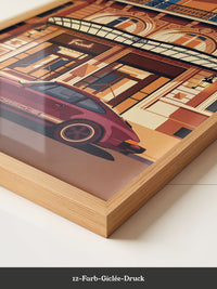 Elfer Sportwagen Retro Abend