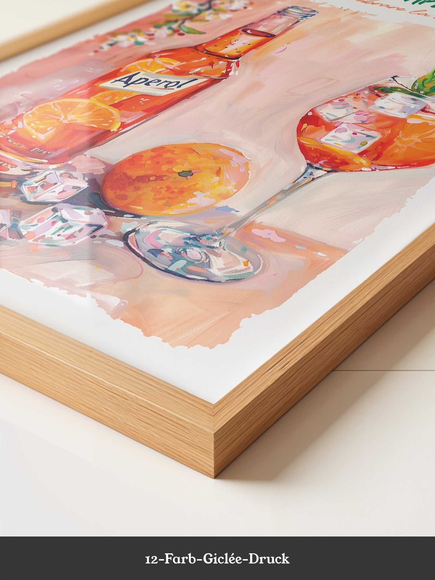 Aperol Orangen Spritz Aquarell