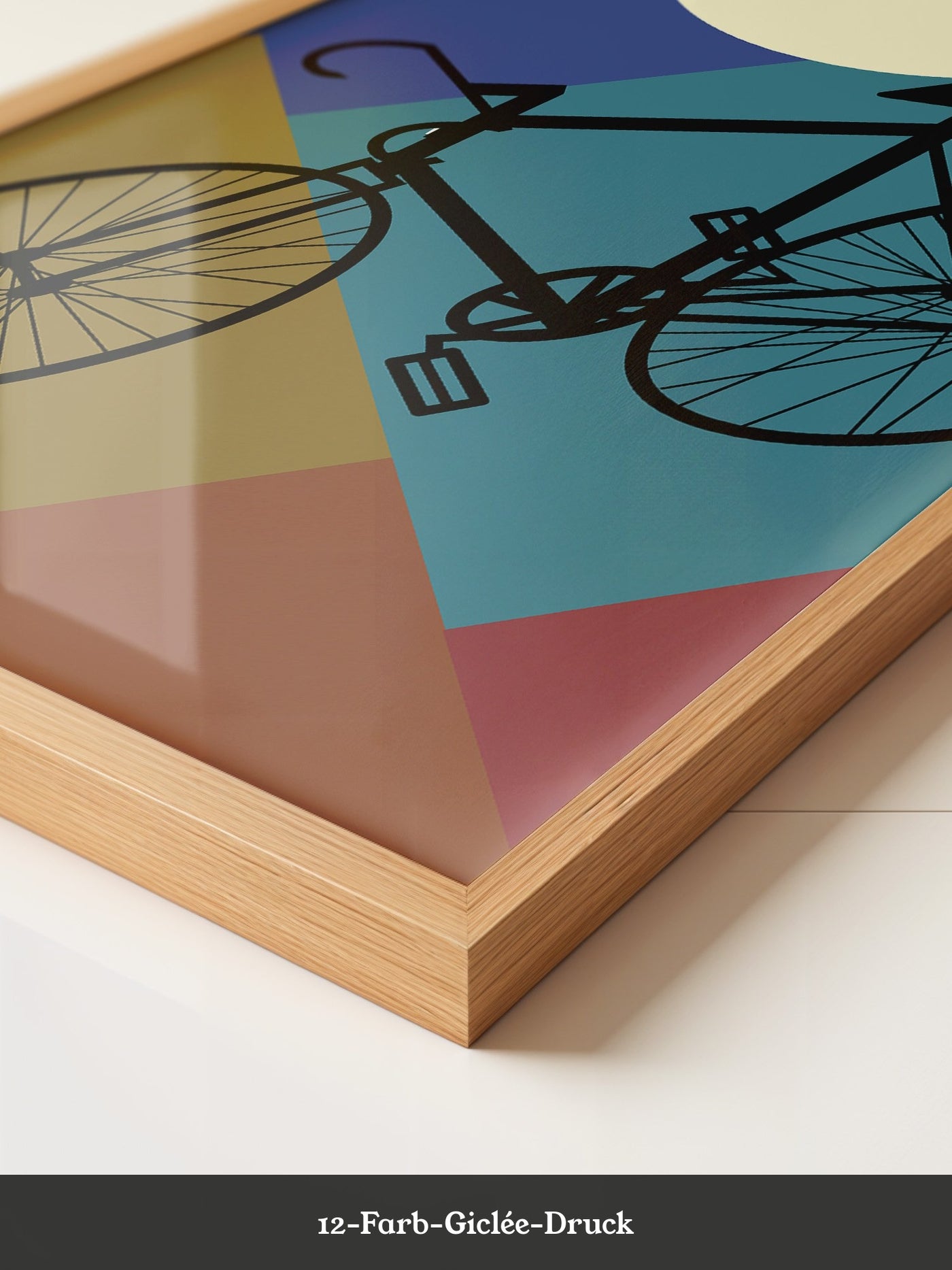 Fahrrad geometrisch bunt