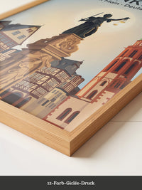 Frankfurt Skyline Retro-Design