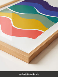 Wellen Regenbogenfarben