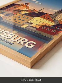 Regensburg Altstadt Illustration