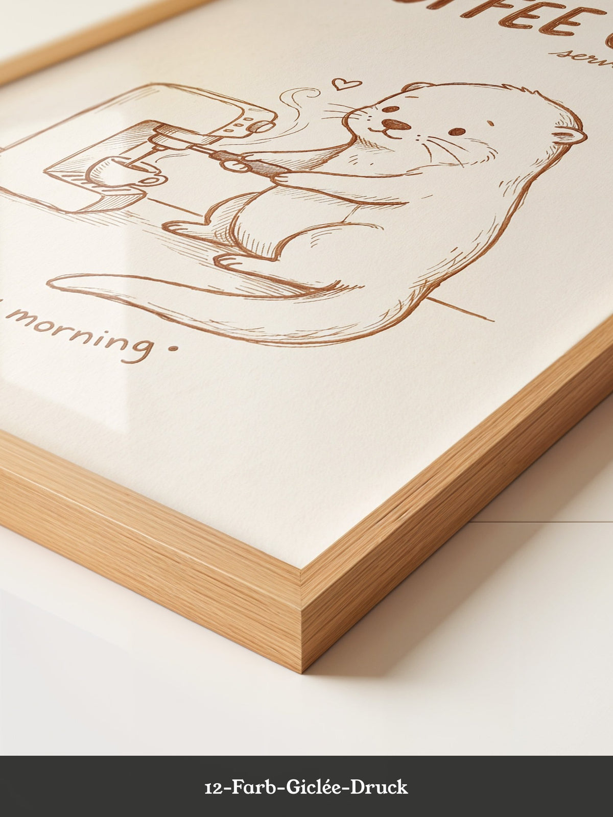 Otter Kaffeezubereitung Herzchen
