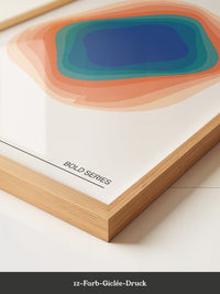 Farbwirbel Blau-Orange Harmonie