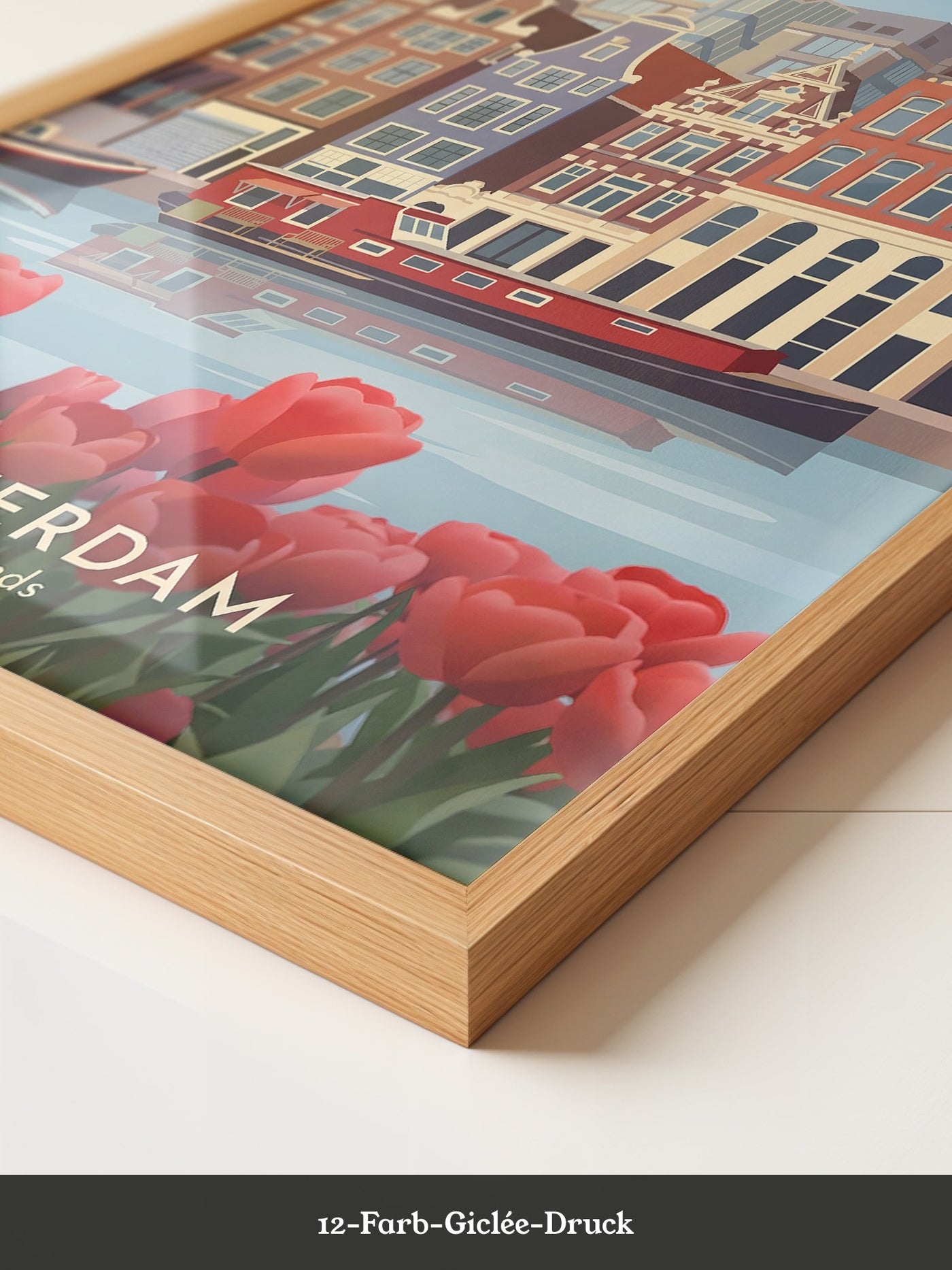 Tulpen und Grachtenhaus Nostalgie