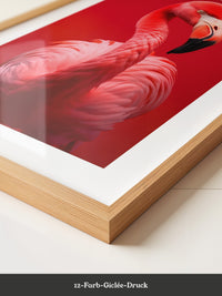 Flamingo Rot Portrait