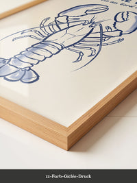 Hummer Illustration Blau