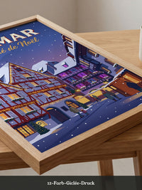 Weihnachtsmarkt Colmar Illustration