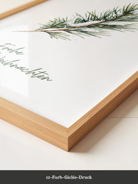 Tannenzweig Schnee Aquarell