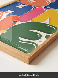 Bunte Buchstaben im Pop-Art Stil