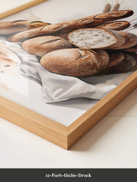 Brotstilleben Weizen Aquarell