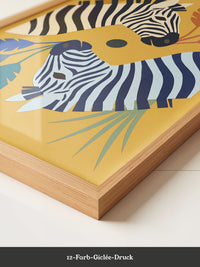 Zebra Federn Illustration Bunt