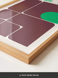Bauhaus Grafik Retro Farben