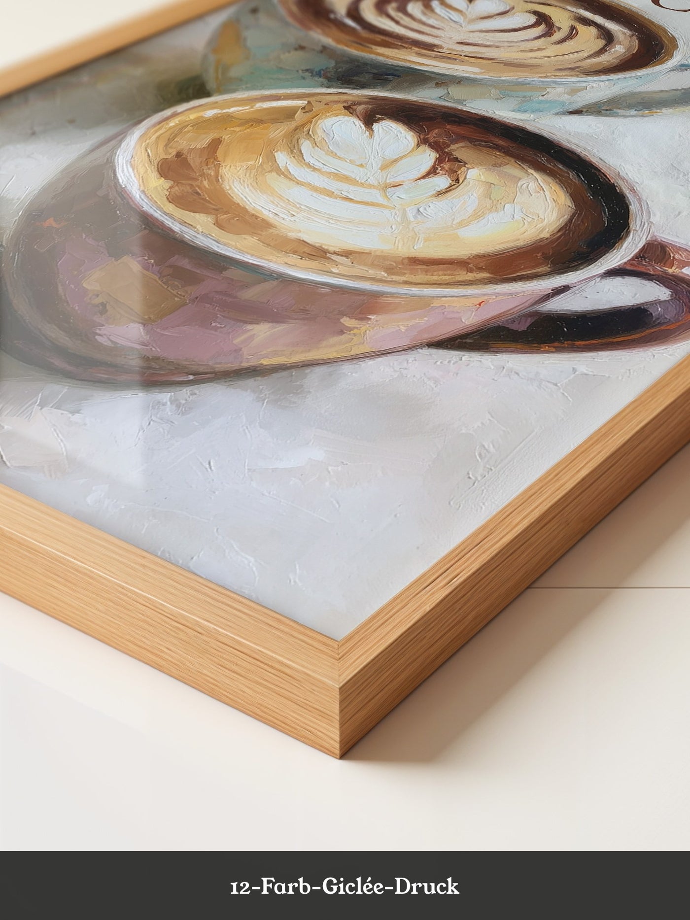 Cappuccino Malerei Pastelltöne
