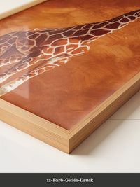 Giraffe Orange Malerei