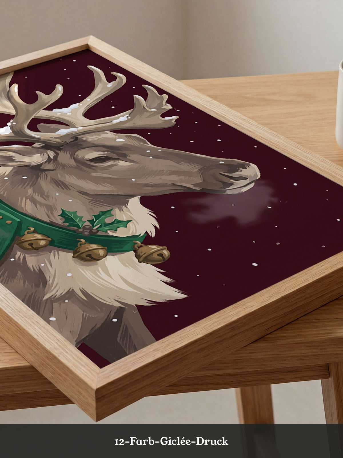 Rentier Winter Illustration
