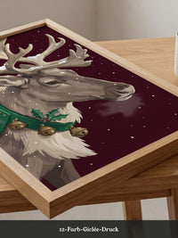 Rentier Winter Illustration
