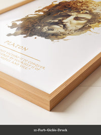 Klassische Büste Goldtextur