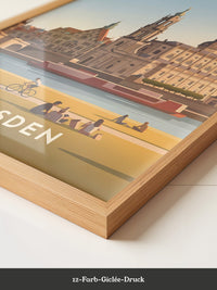 Dresden Elbufer Vintage Stil