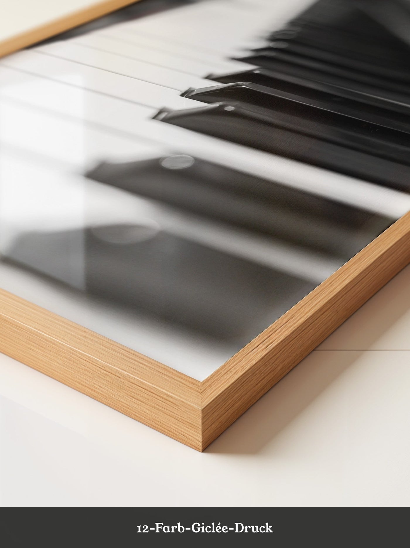 Pianotasten Unschärfe Schwarzweiß