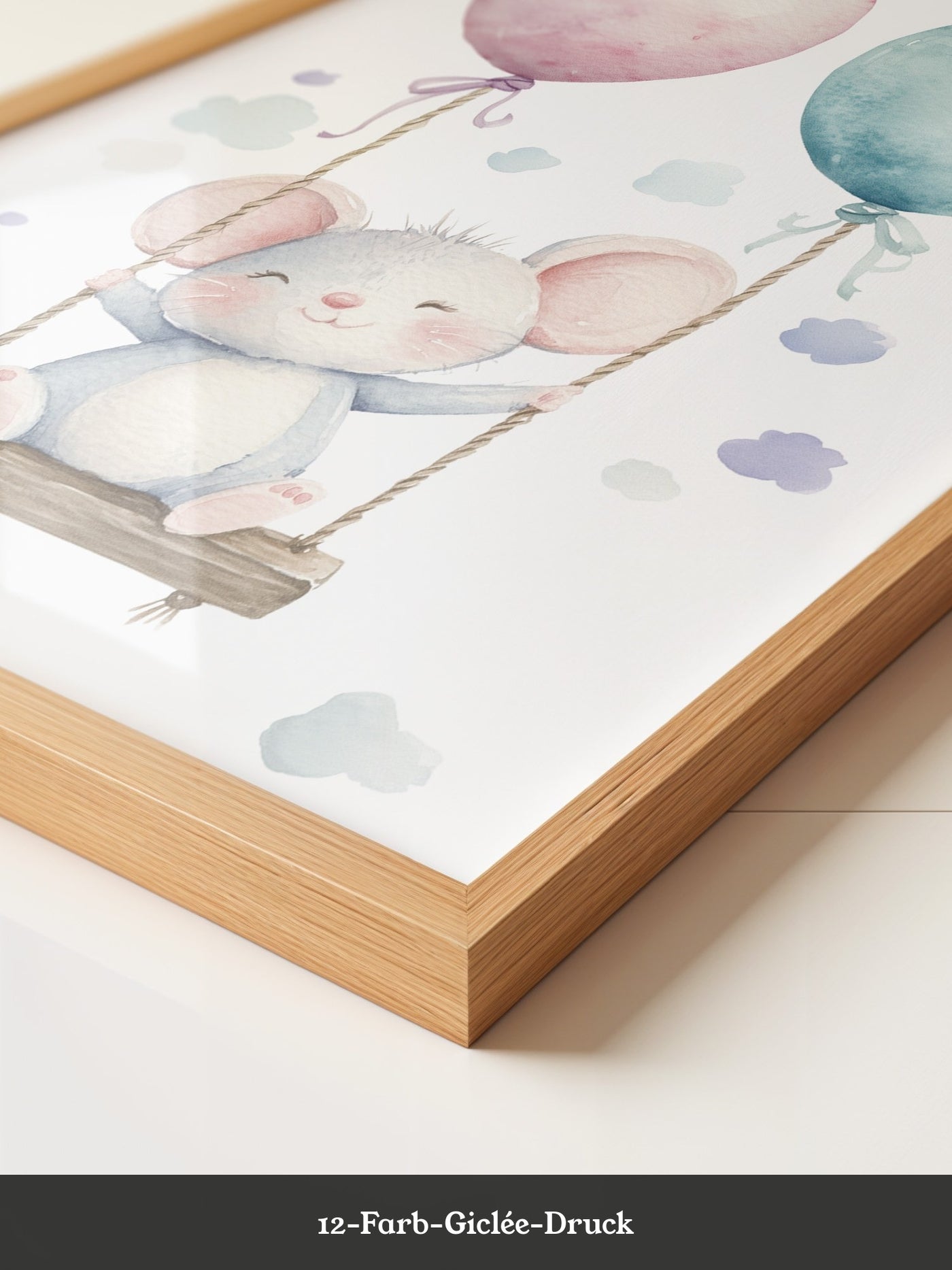 Maus Schaukel Aquarell