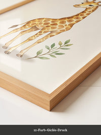 Giraffe Cartoon Sanft Braun