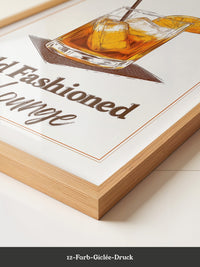 Old Fashioned Cocktail Zeichnung