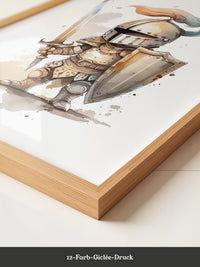Ritter Aquarell Miniaturen Stil
