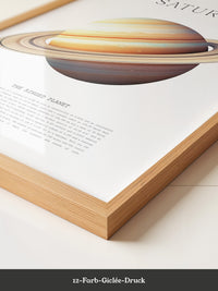 Saturn Ringe Illustration Pastell