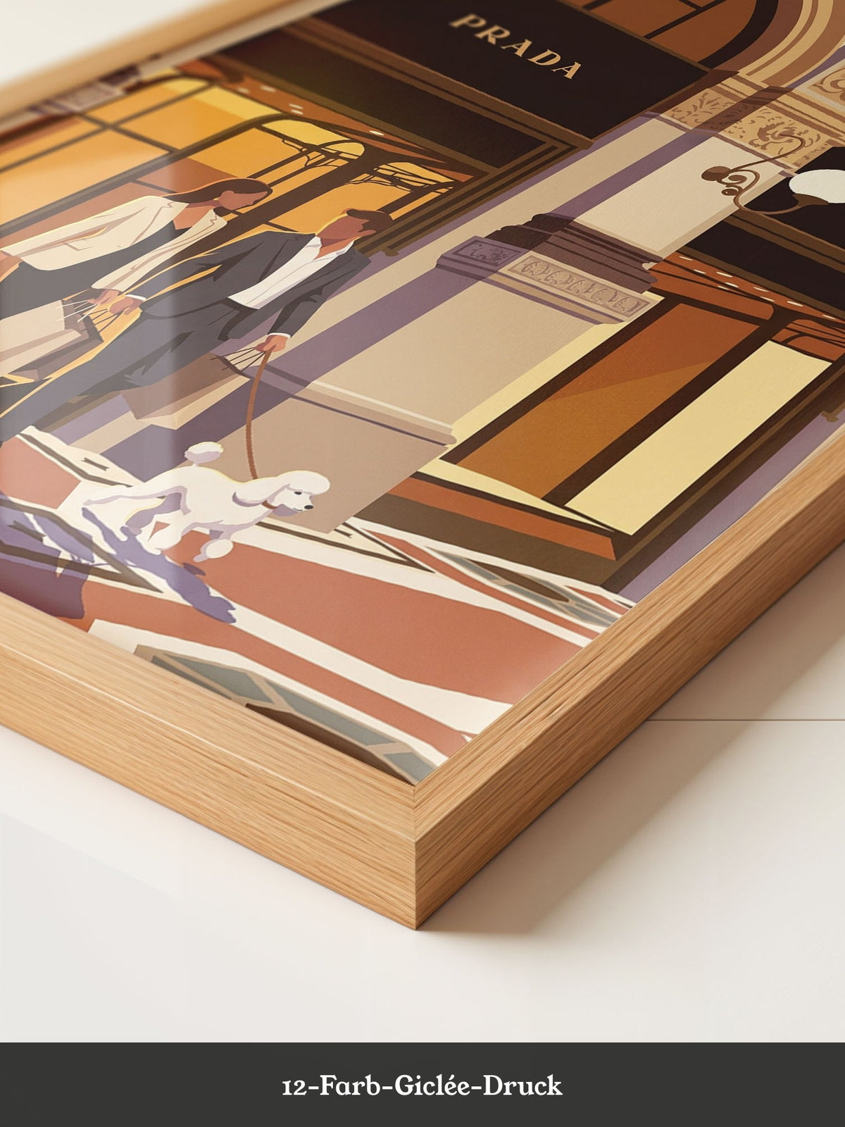 Luxus Shopping Illustration