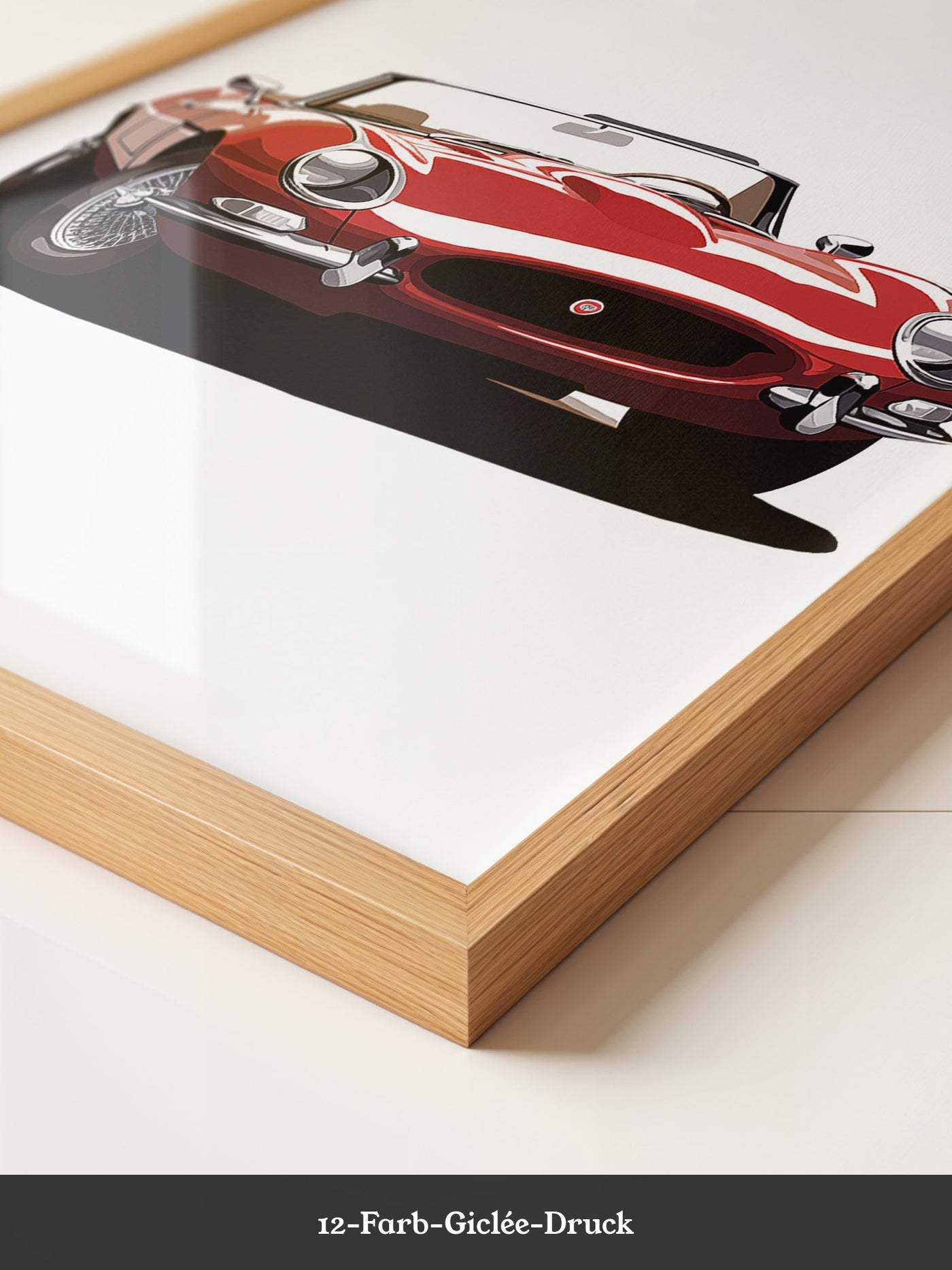 Klassischer Roadster rot Retro