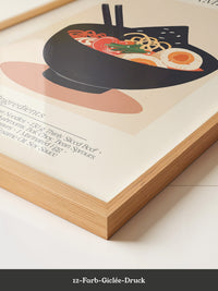 Ramen Schüssel Illustration Retro