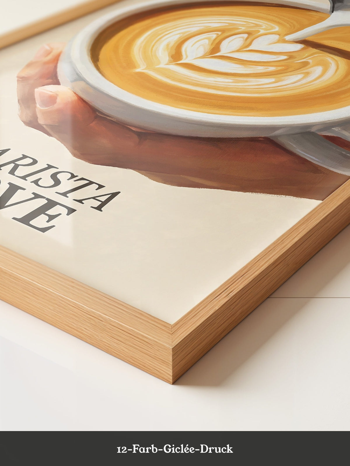 Latte Art Herzgießung