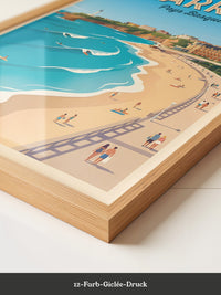 Biarritz Strand Retro Look