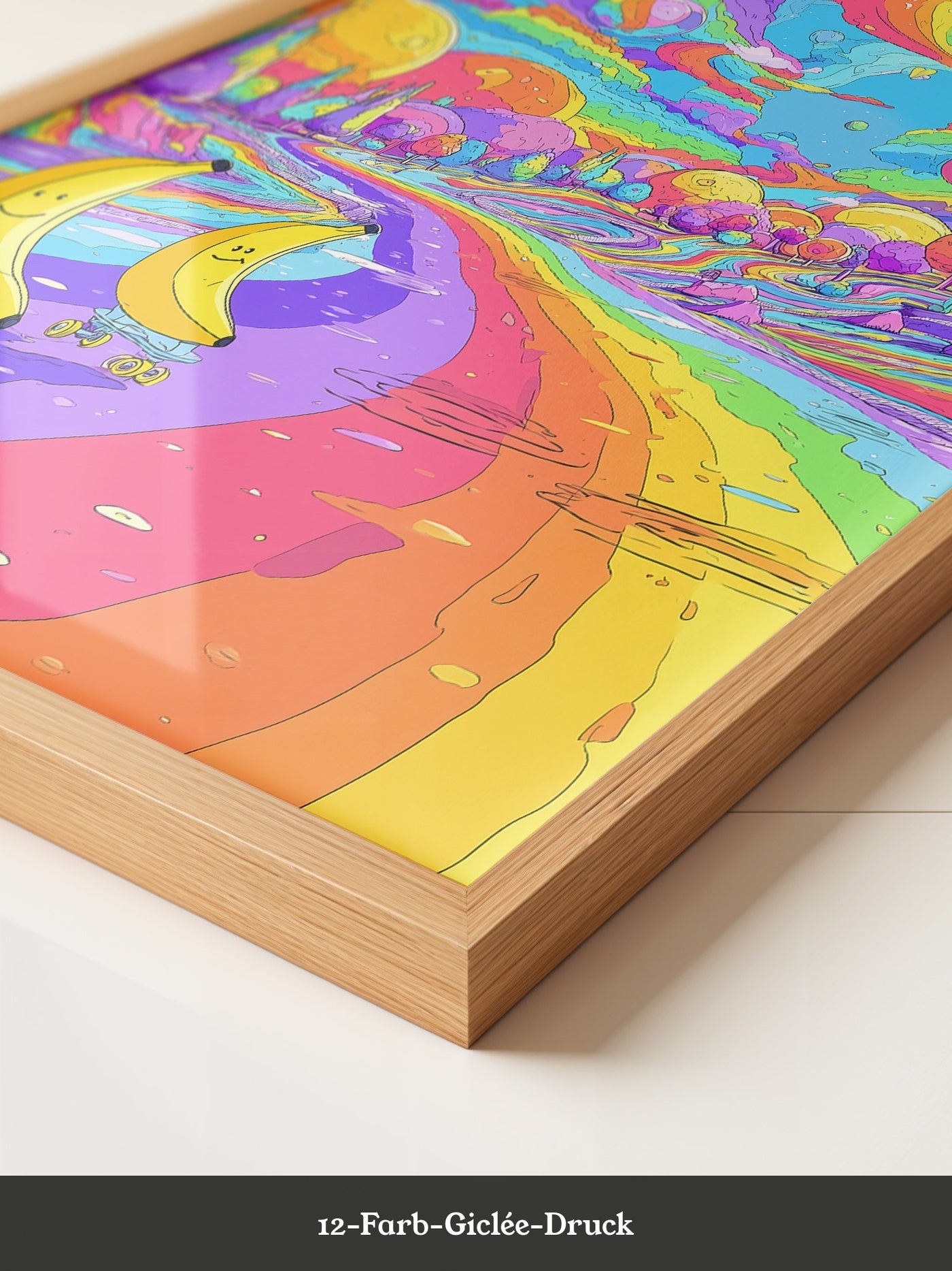 Bananen Rollschuh Regenbogenland