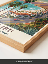 Malibu Küstenstraße Retro Stil