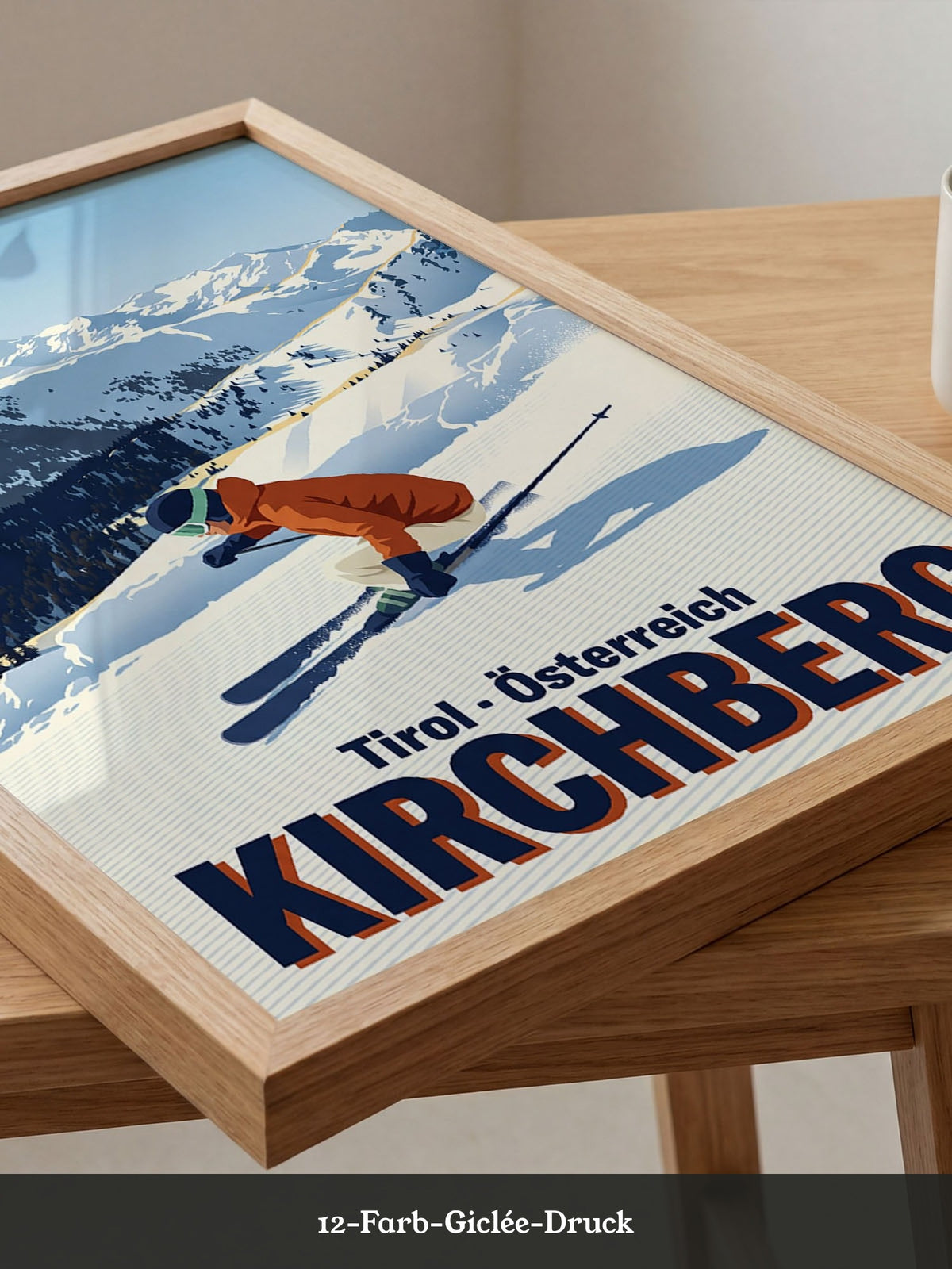 Skifahrer Alpengipfel