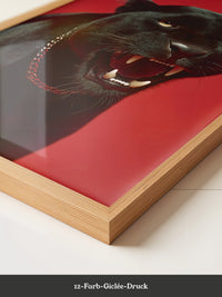 Panther rote Eleganz
