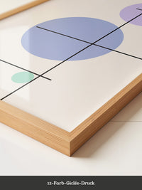 Bunte Kreise Linien Abstrakt