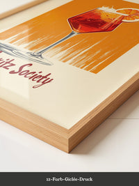 Aperol Spritz Glas Orange Vintage