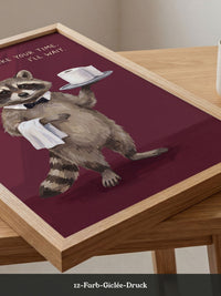 Waschbär Toilettenpapier Humor